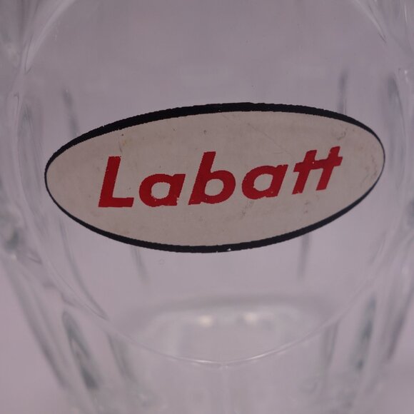 Vintage Labatt Circles Beer Glass with Handle - Picture 2 of 14